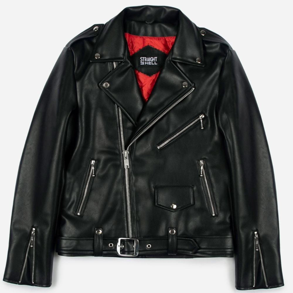 Vegan Leather Commando Jacket Straight from Hell